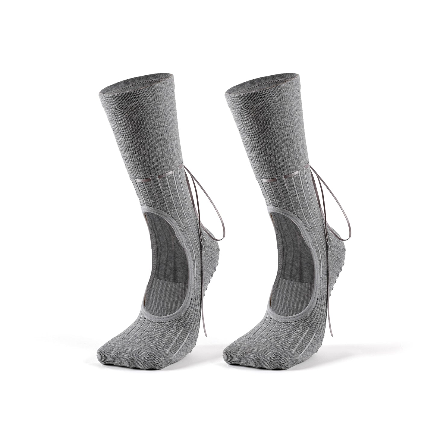 Ribbon Tie Pilates Grip Socks Non-Slip Ballet & Barre Socks for Women