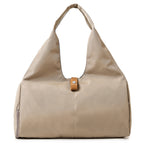 Women's Foldable Waterproof Gym Bag Large Hobo Tote with Shoe Pocket for Pilates Travel & Fitness
