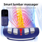 Smart Lumbar Back Massager EMS Heat Therapy & Air Compression Spine Relief Device