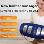 Smart Lumbar Back Massager EMS Heat Therapy & Air Compression Spine Relief Device