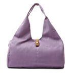 Women's Foldable Waterproof Gym Bag Large Hobo Tote with Shoe Pocket for Pilates Travel & Fitness