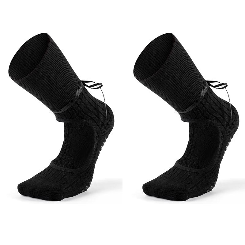 Ribbon Tie Pilates Grip Socks Non-Slip Ballet & Barre Socks for Women